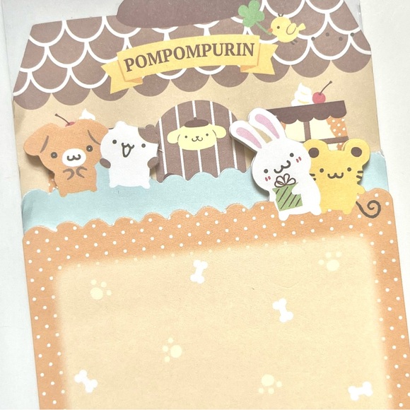 Sanrio Pompompurin kawaii memo pad with index tabs - Picture 10 of 16